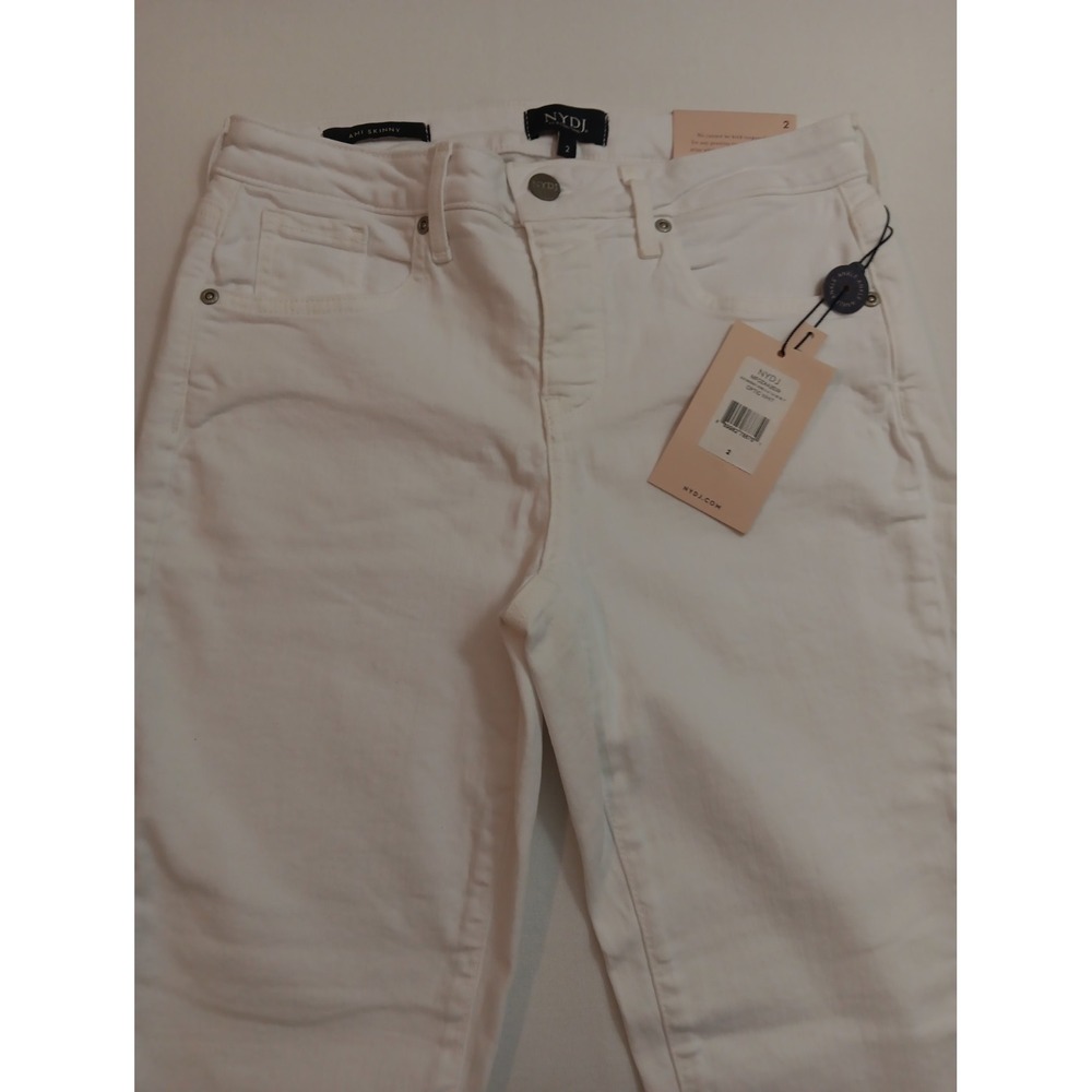 NYDJ Ami Skinny Ankle Jeans Optic White Women's NWT 3017